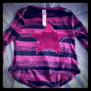 Girls top with sequins